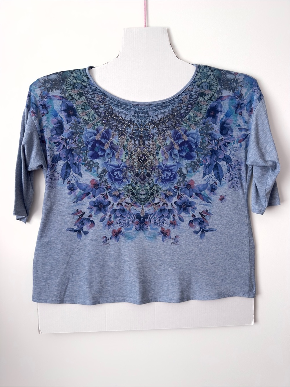 y2k boho rhinestone top